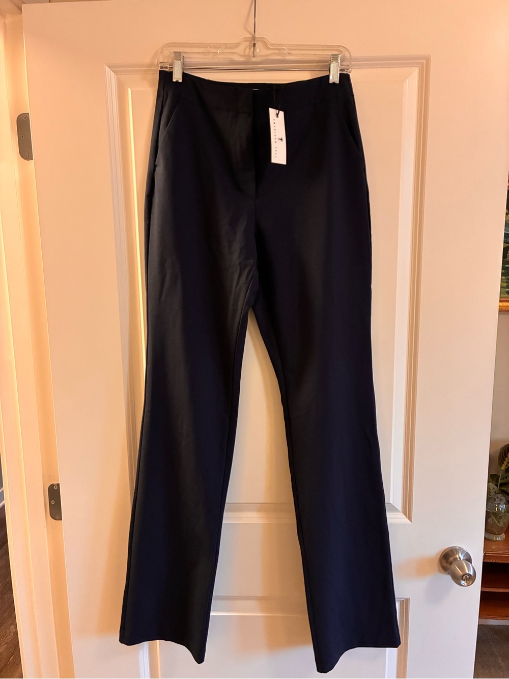 American Tall Women’s Navy Dress Pants - Classic Straight Fit